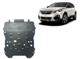 Steel sump guard for the protection of the engine and the gearbox for Peugeot 5008