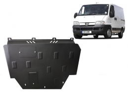 Steel sump guard for Peugeot Boxer