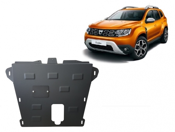 Steel sump guard for Dacia Duster