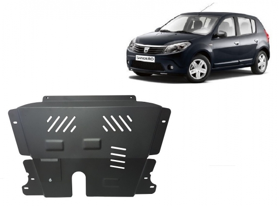 Steel sump guard for Dacia Sandero