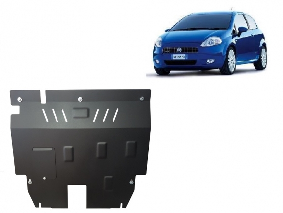 Steel sump guard for Fiat Grande Punto