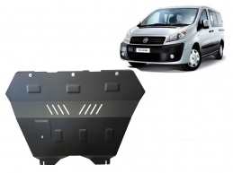 Steel sump guard for the protection of the engine and the gearbox for Fiat Scudo