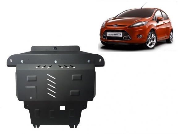 Steel sump guard for Ford Fiesta