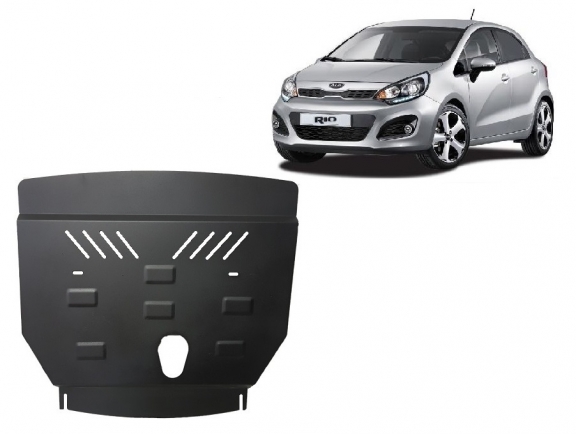 Steel sump guard for Kia Rio 3