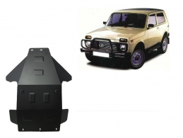 Steel sump guard for Lada Niva