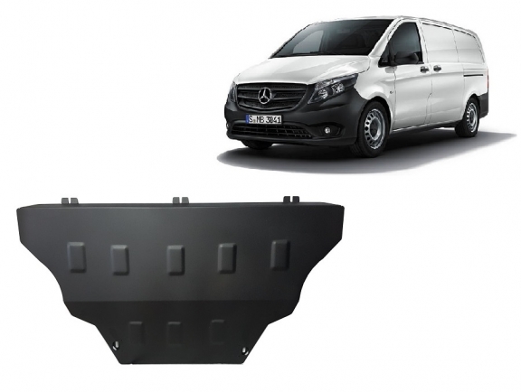 Steel sump guard for Mercedes Vito W447, 4x2, 1.6 D