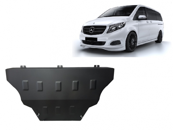 Steel sump guard for Mercedes Viano W447, 4x2, 1.6 D