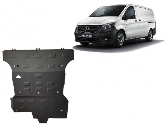 Steel sump guard for Mercedes Vito W447, 2.2 D, 4x4
