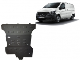 Steel sump guard for Mercedes V-Class W447, 2.2 D, 4x4