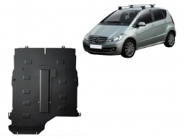 Steel sump guard for the protection of the engine, gearbox and differential for Mercedes A-Class W169