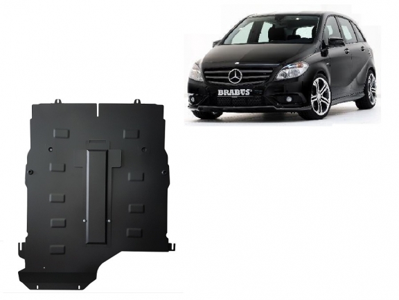 Steel sump guard for the protection of the engine and gearbox for Mercedes B-Class W245