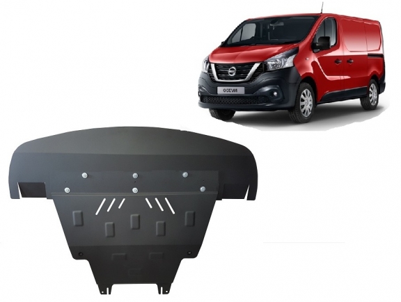 Steel sump guard for Nissan NV300