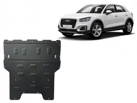 Steel sump guard for Audi Q2
