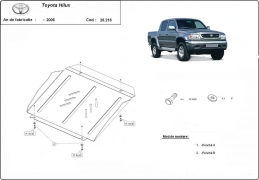 Steel sump guard for Toyota Hilux