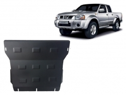Steel sump guard for the protection of the engine and the radiator for Nissan Navara D22