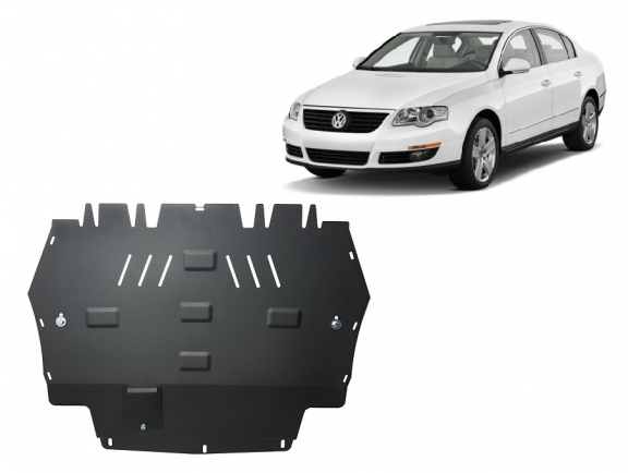 Steel sump guard for VW Passat B6