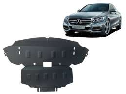 Steel sump guard for Mercedes C-Class W205