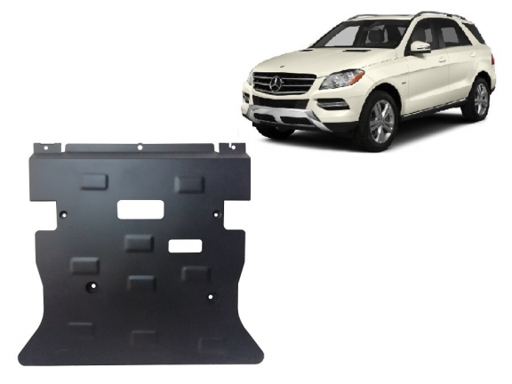 Steel sump guard for Mercedes ML W166
