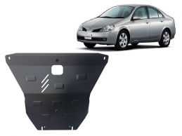 Steel sump guard for Nissan Primera P12