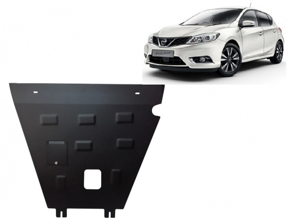 Steel sump guard for Nissan Pulsar