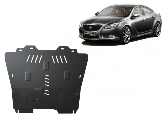 Steel sump guard for Vauxhall Insignia