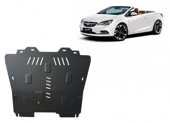Steel sump guard for Opel Cascada