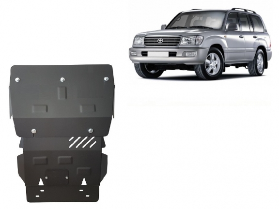 Steel sump guard for Toyota Land Cruiser J100