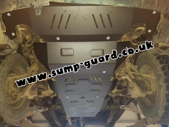 Steel sump guard for the protection of the engine and the radiator for Toyota Hilux