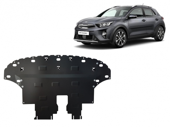 Steel sump guard for Kia Stonic