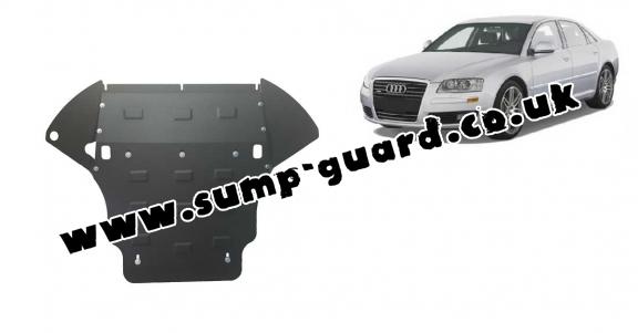 Steel sump guard for Audi A8