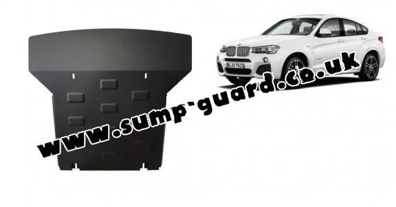 Steel sump guard for  BMW X4 