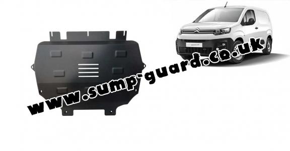 Steel sump guard for Citroen Berlingo