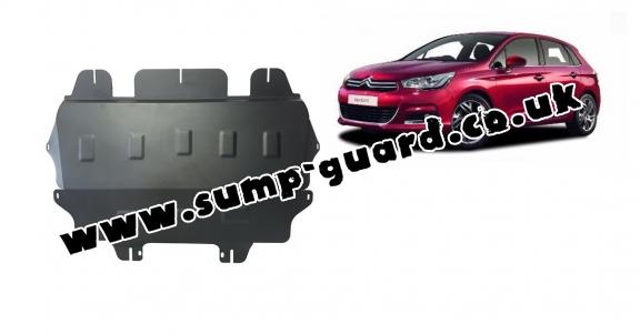 Steel sump guard for Citroen C4