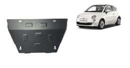 Steel sump guard for Fiat 500