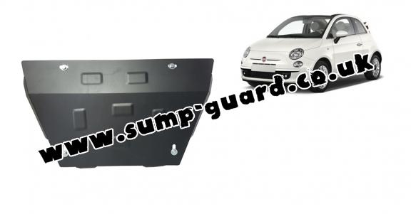 Steel sump guard for Fiat 500