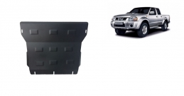 Steel sump guard for the protection of the engine and the radiator for Nissan Navara D22