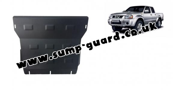 Steel sump guard for the protection of the engine and the radiator for Nissan Pick Up