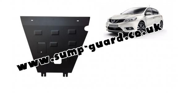 Steel sump guard for Nissan Pulsar