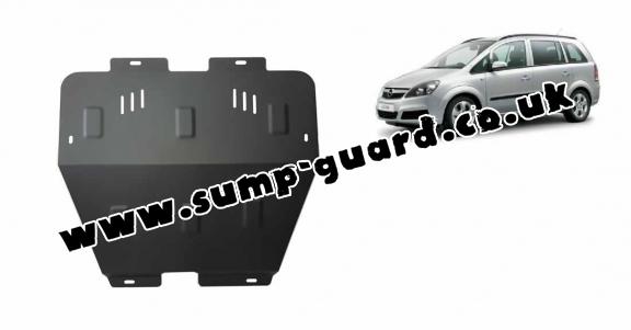 Steel sump guard for Vauxhall Zafira B