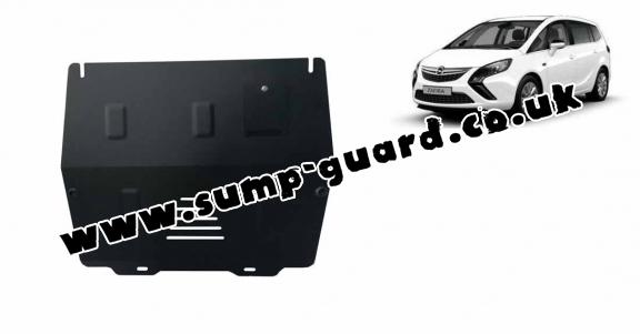 Steel sump guard for Vauxhall Zafira C