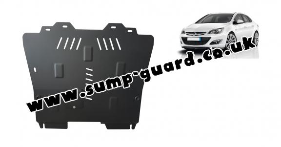 Steel sump guard for Vauxhall Astra J Sedan