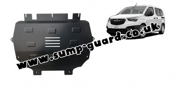 Steel sump guard for Vauxhall Combo