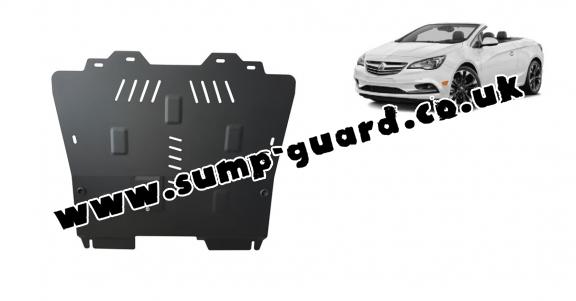 Steel sump guard for Opel Cascada