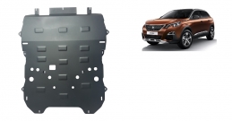 Steel sump guard for the protection of the engine and the gearbox for Peugeot 3008