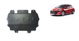 Steel sump guard for Peugeot 308