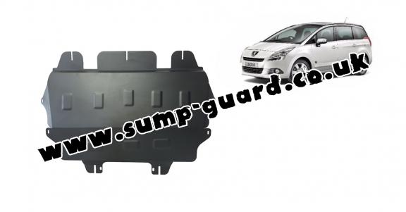 Steel sump guard for the protection of the engine and the gearbox for Peugeot 5008