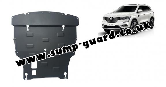 Steel sump guard for Renault Koleos