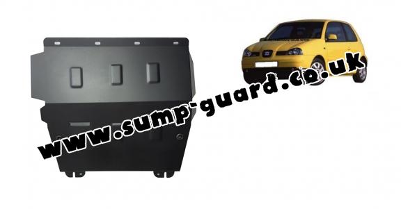 Steel sump guard for Seat Arosa