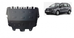 Steel sump guard for Volkswagen Sharan