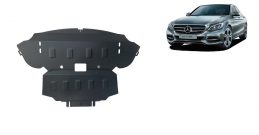 Steel sump guard for Mercedes C-Class W205
